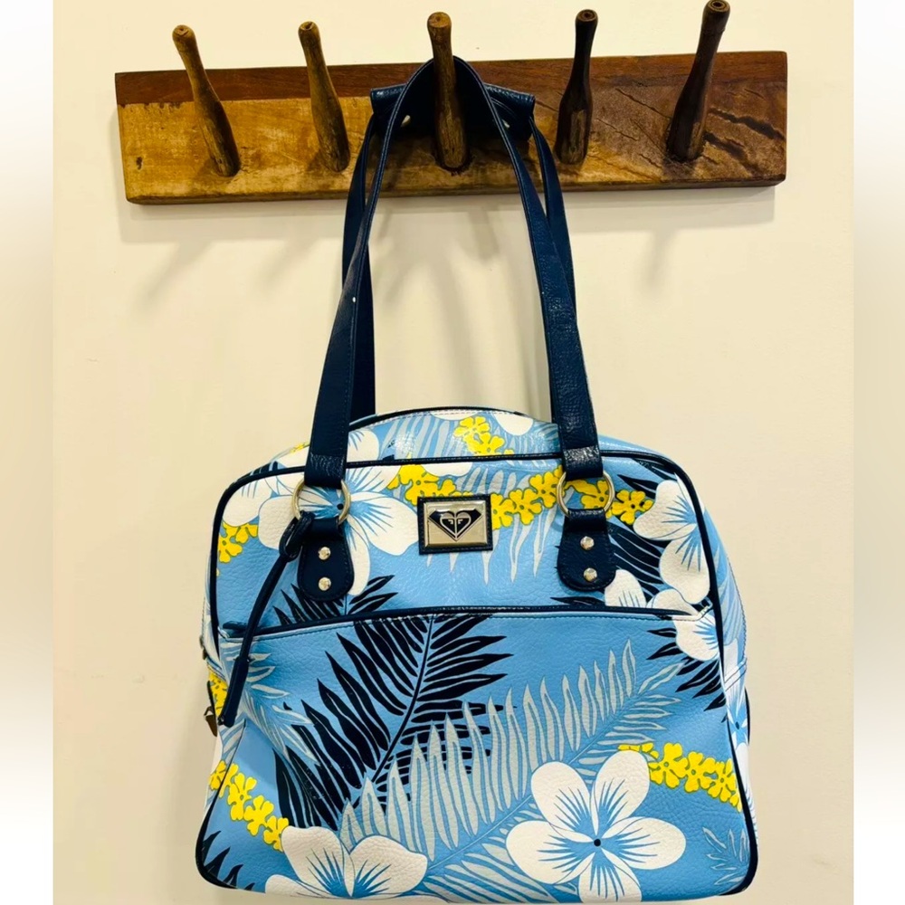 Vintage 90s Y2K Roxy Carry On Travel Bag Luggage Overnight Surf Floral